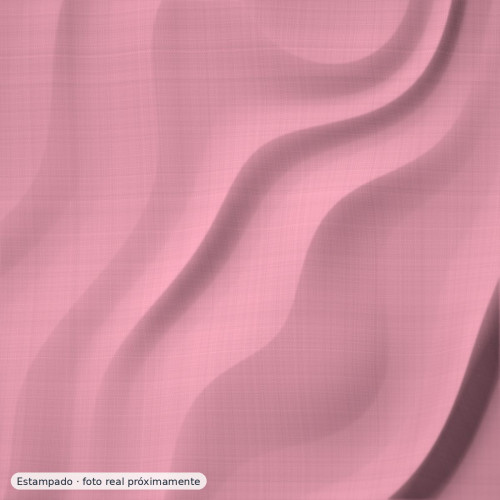 Algodón popelín antimanchas damero rosa verde — 100% algodón