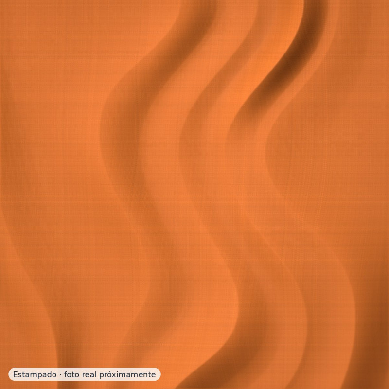 Algodón popelín antimanchas leopardo naranja gris — 100% algodón