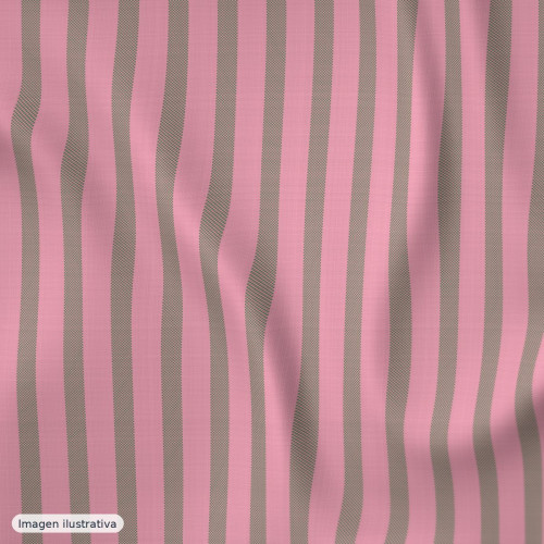 Algodón popelín antimanchas rayas rosa verde — 100% algodón