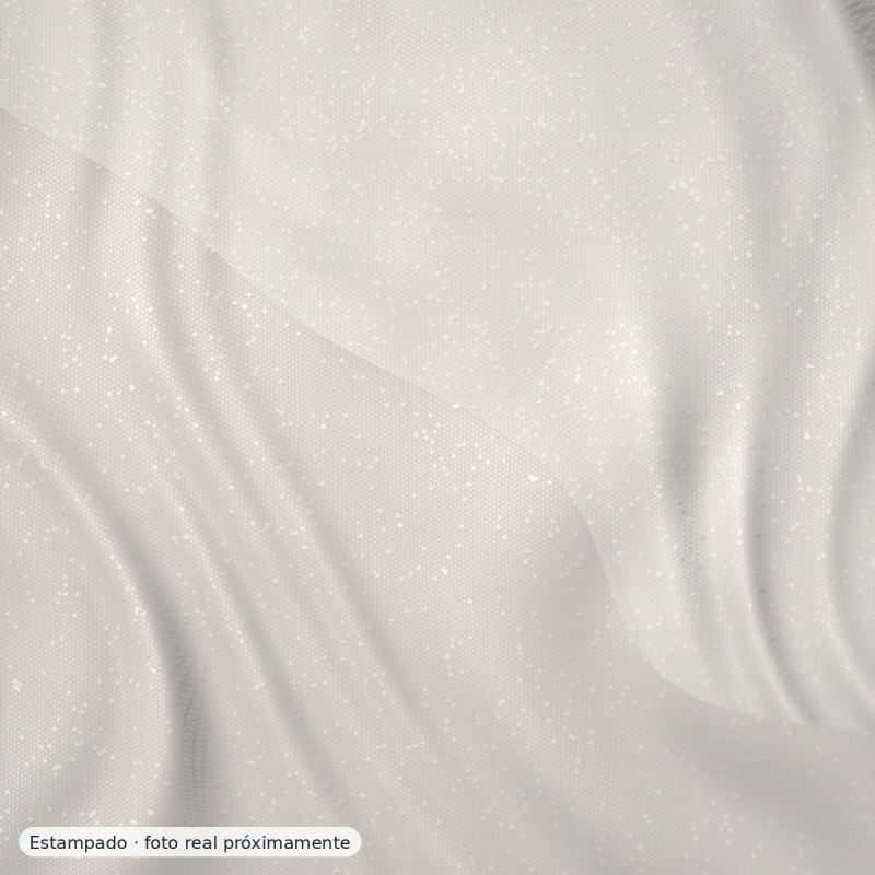 Batista plumeti fantasía en blanco roto — 100% algodón