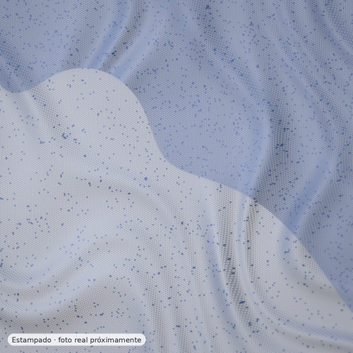 Batista plumeti flocado azul celeste — 100% algodón Batista plumeti flocado azul celeste — 100% algodón