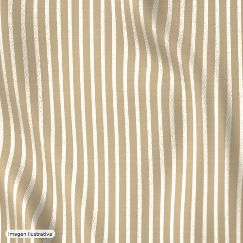 Brocado lúrex rayas alpujarreña beige — 45% poliéster