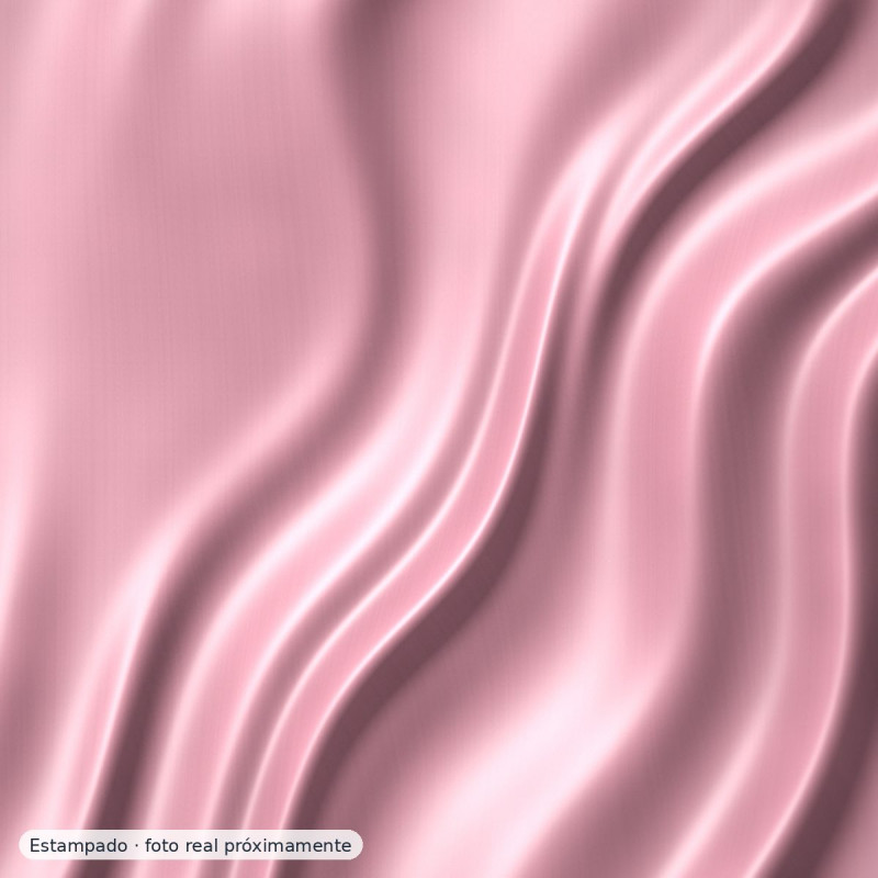 Brocado rosa suave relieve floral — 60% poliéster