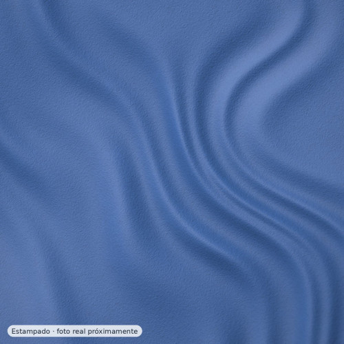 Crep hojas azul — 100% poliéster