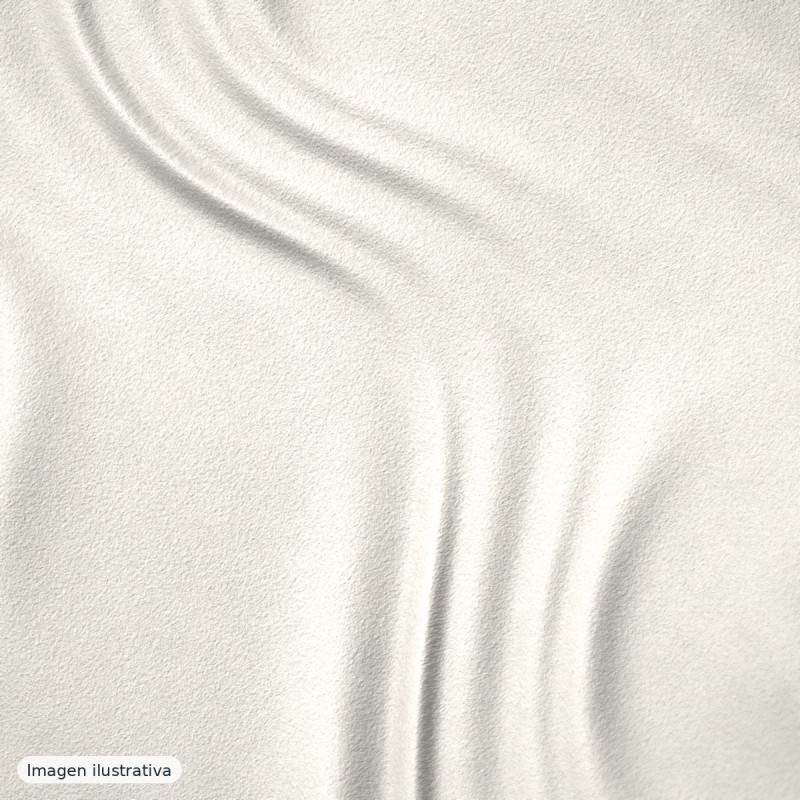 Crep mate blanco roto tacto granulado — 100% poliéster
