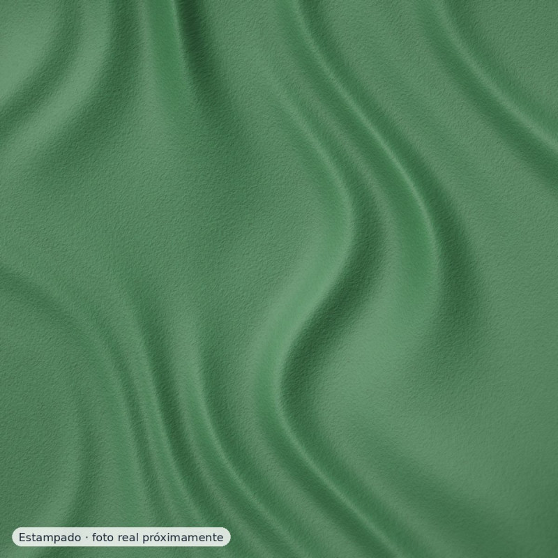 Crepe estampado verde chispeado — 100% poliéster