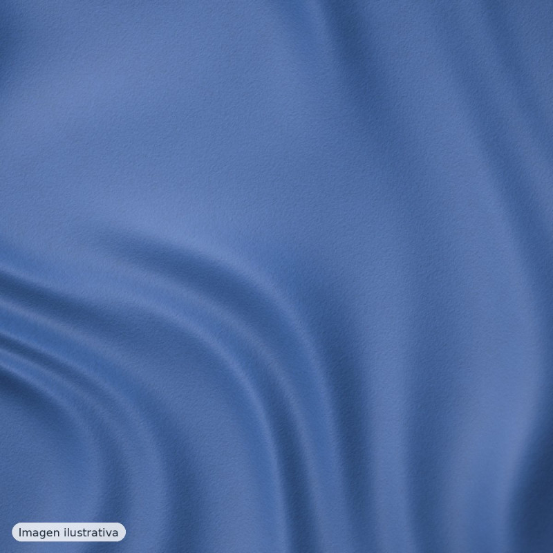 Crepé fino de viscosa azul — 100% viscosa