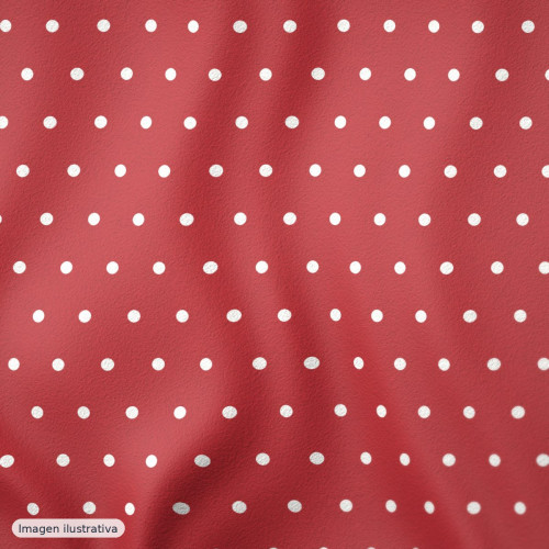 Crespón de topos rojos y blancos Crespón de topos rojos y blancos
