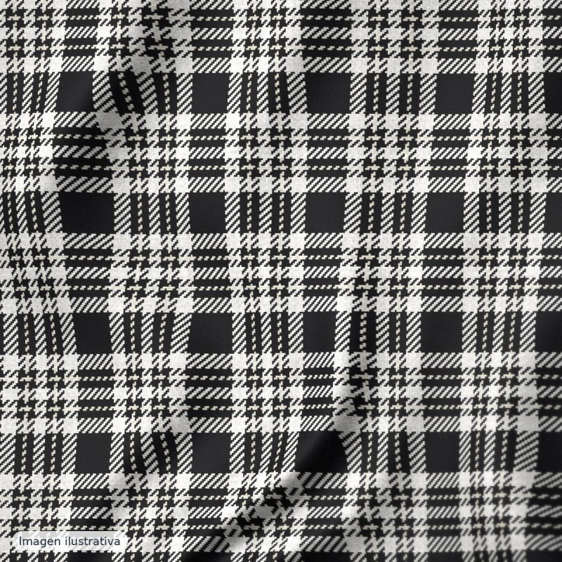 Cuadros ventana luto negro blanco — 65% poliéster