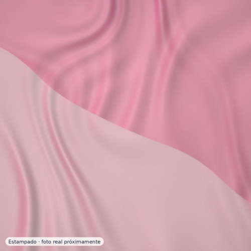 Devoré floral fucsia sobre gasa — 80% viscosa