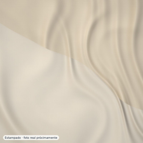 Devoré floral tonos beige sobre gasa — 80% viscosa