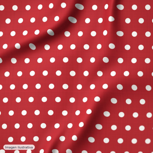 Flamenca con lunares grandes rojos