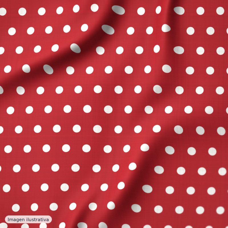 Flamenca con lunares grandes rojos