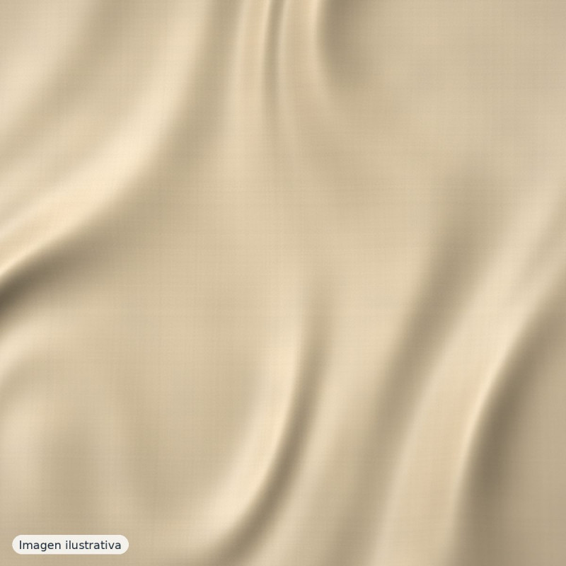 Forro beige elástico — 68% acetato