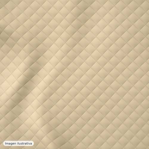 Forro rayón acolchado beige — 100% poliéster