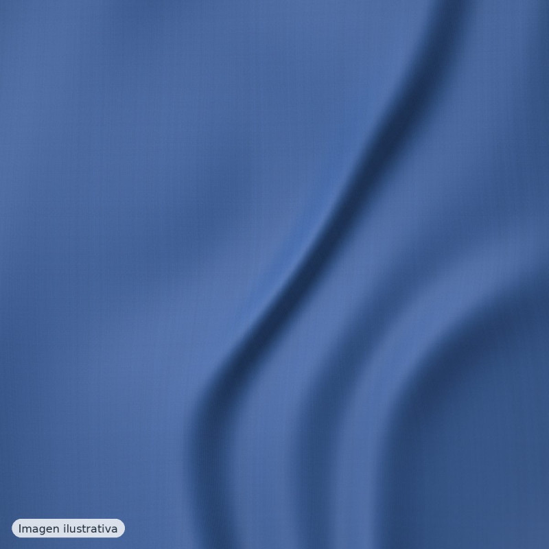 Gabardina elástica lisa azul niebla — 97% poliéster
