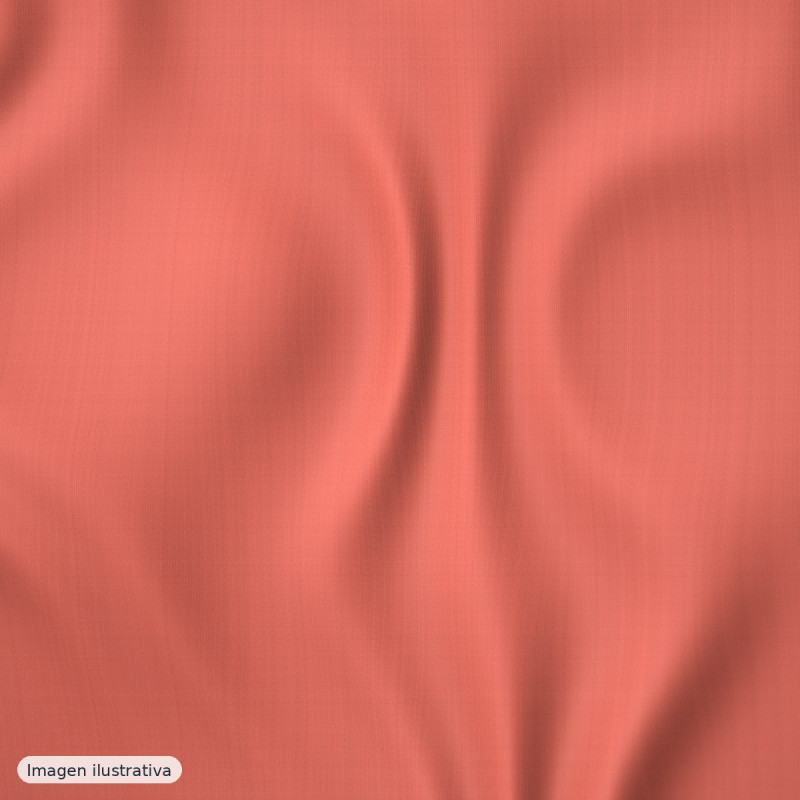 Gabardina elástica lisa coral intenso — 97% poliéster