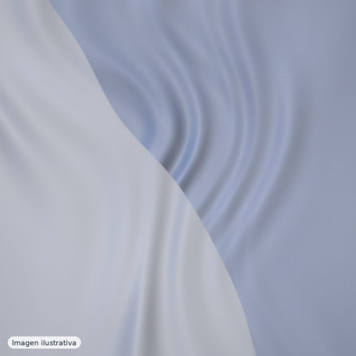 Gasa azul empolvado — 100% poliéster Gasa azul empolvado — 100% poliéster