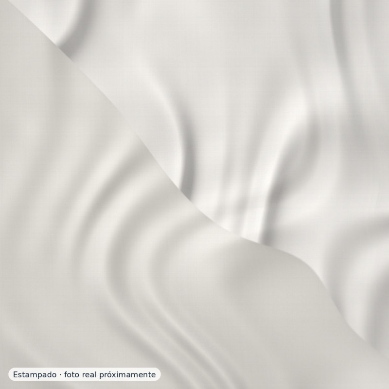 Gasa bámbula margaritas blanco y negro — 100% poliéster