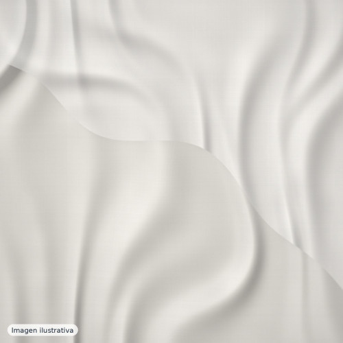 Gasa chifón plisada soleil blanca — 100% poliéster