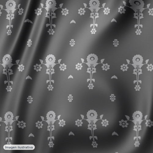 Jacquard mancha Ecovero negro — 100% viscosa