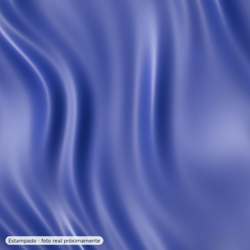 Jacquard satén azul klein — 97% poliéster