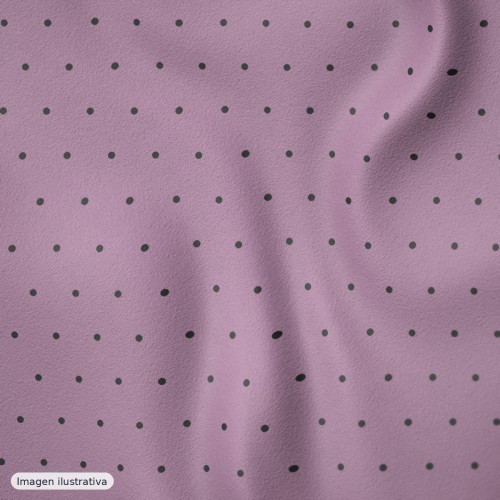 Koshibo lunares 7 mm malva y negro — 100% poliéster