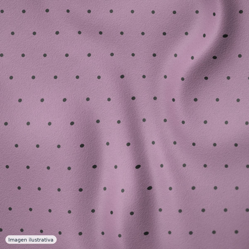 Koshibo lunares 7 mm malva y negro — 100% poliéster