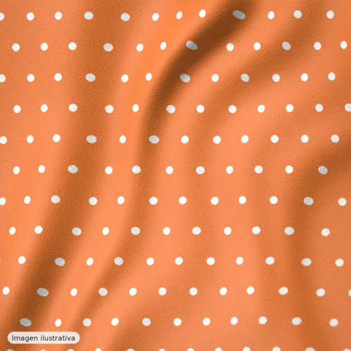 Koshibo naranja flocado lunar naranja — 100% poliéster