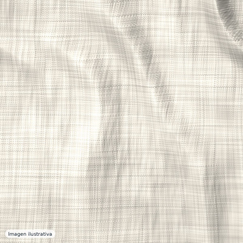 Lino algodón blanco natural — 50% lino