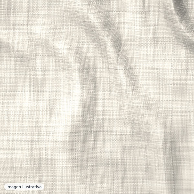 Lino algodón blanco natural — 50% lino