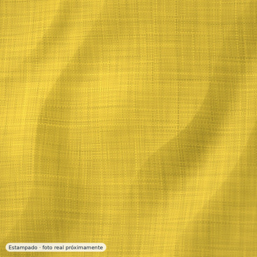Loneta estampado amarillo flor mimosa — 60% poliéster
