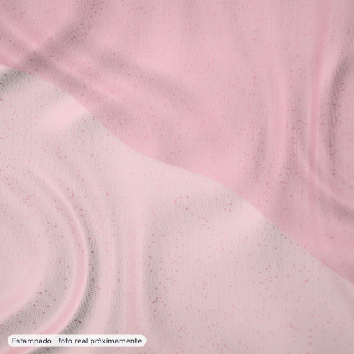 Muselina plumeti ositos y flores rosa — 100% algodón