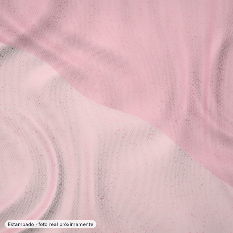 Muselina plumeti ositos y flores rosa — 100% algodón