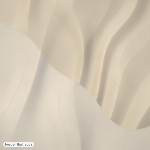 Organza beige natural — 100% seda
