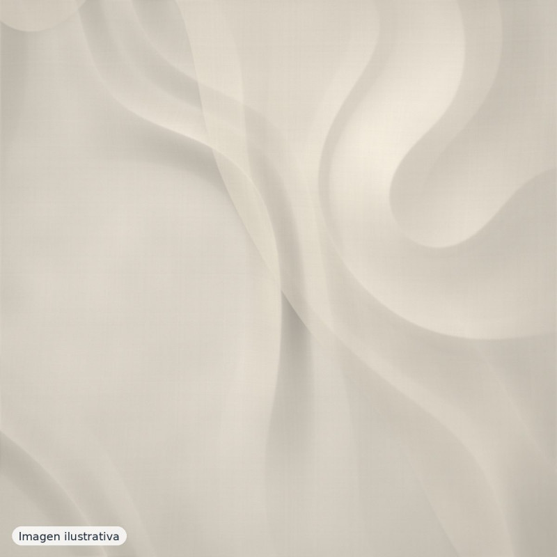 Organza Iris tono crudo — 100% poliéster