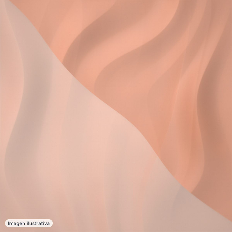 Organza Iris tono naranja — 100% poliéster