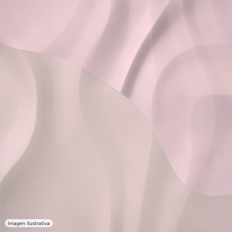 Organza Iris tono rosa bebé — 100% poliéster