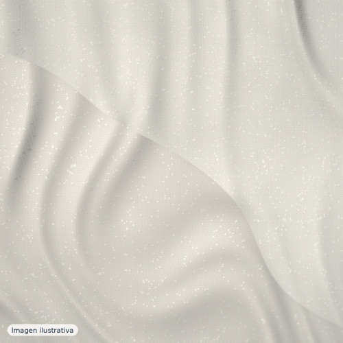 Organza plumeti blanco roto — 100% poliéster