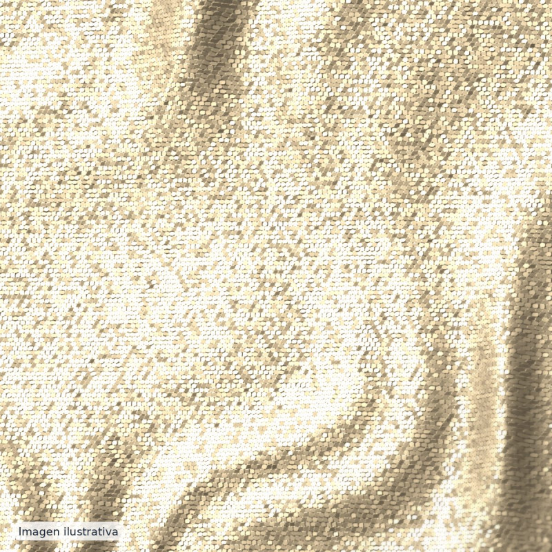 Paillete beige negro — 50% poliéster