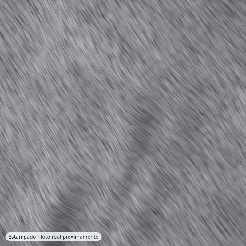 Pelo largo efecto gato montés Lynx gris — 100% poliéster
