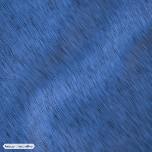 Pelo sintético azul — 100% poliéster