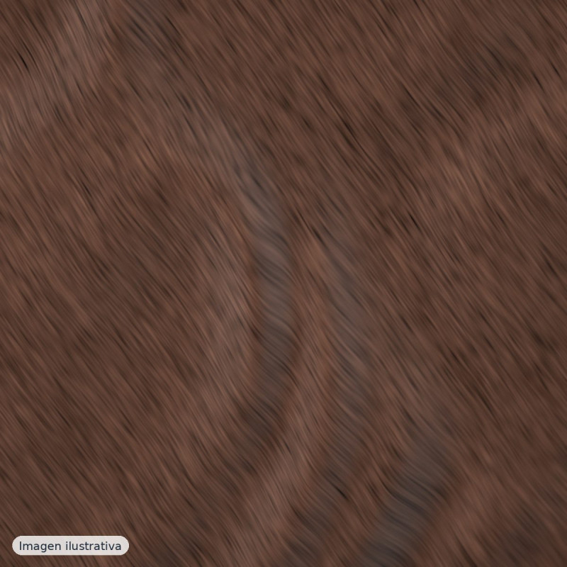 Pelo sintético marrón camel — 100% poliéster