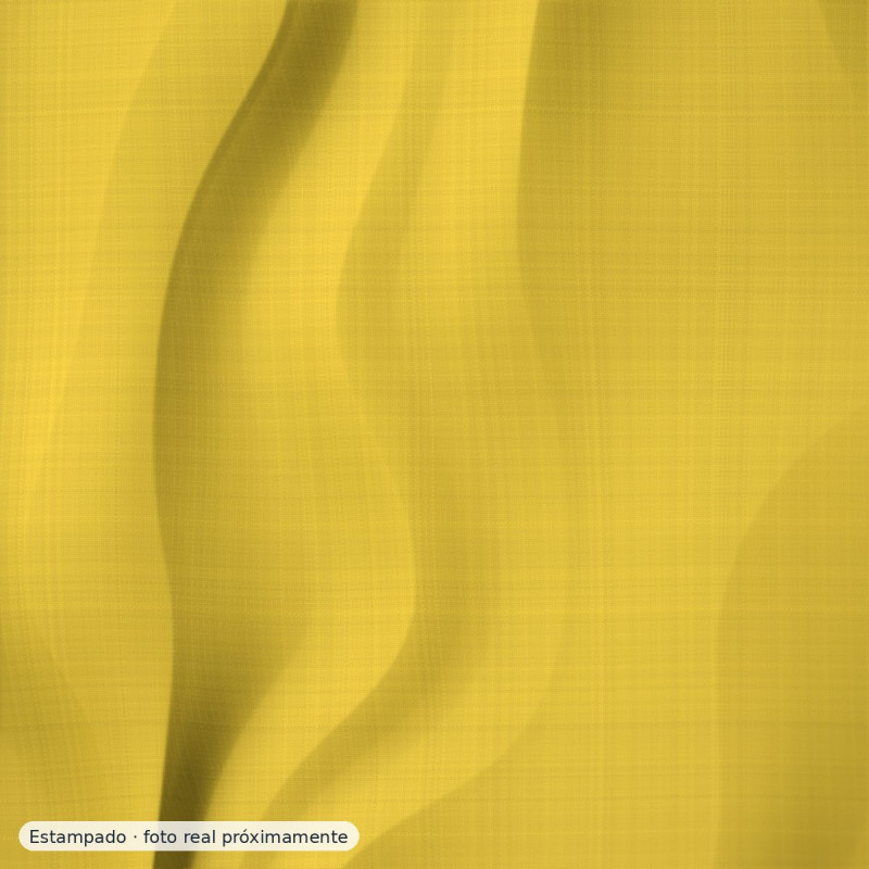 Percal estampado flora vintage amarillo — 100% algodón