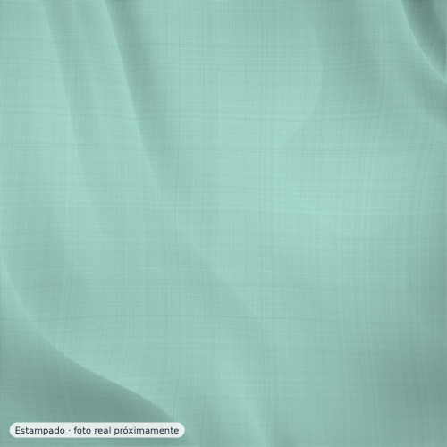 Percal estampado florecitas vintage verde agua — 100% algodón