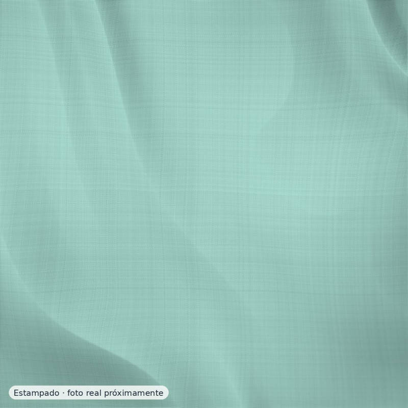 Percal estampado florecitas vintage verde agua — 100% algodón