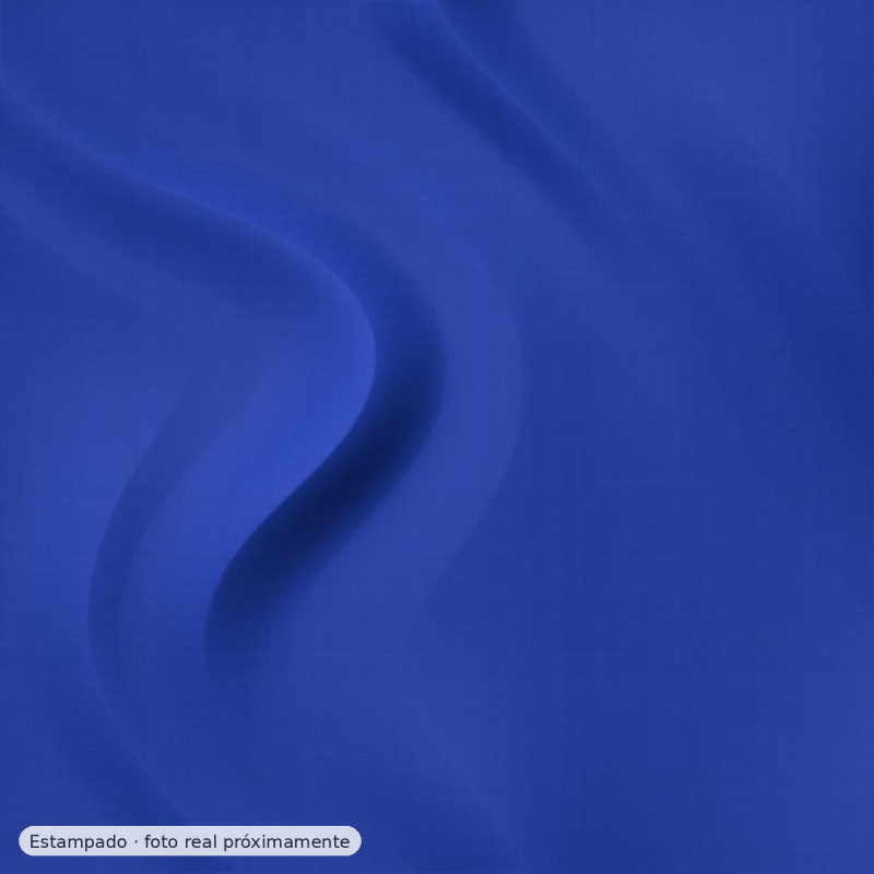 Percal estampado jardín azul klein — 100% algodón
