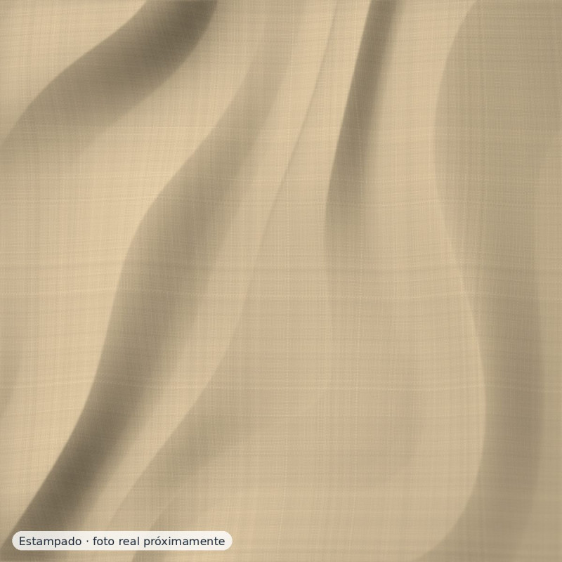 Percal estampado margaritas de primavera beige — 100% algodón
