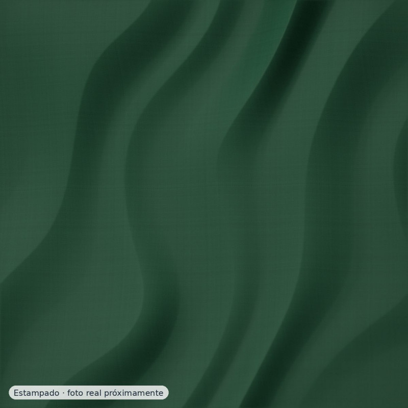 Percal estampado Nairobi verde botella verde agua — 100% algodón