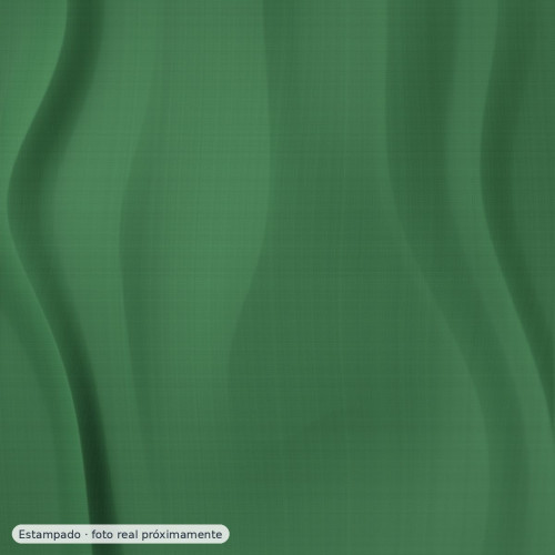 Percal estampado Nairobi verde oscuro blanco — 100% algodón